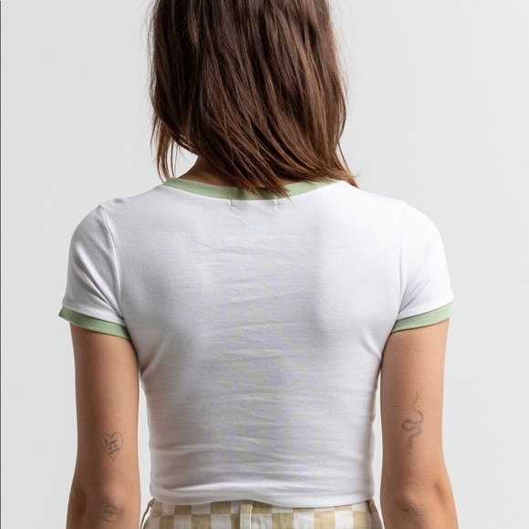 Mushroom Crop Tee, Small and Large Sizes, NWT - Picture 3 of 12